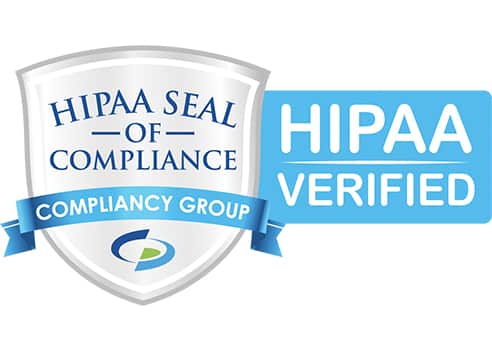 HIPAA Seal of Compliance Verified” width=